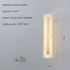 Marble LED Wall Sconce for Bedroom Living Room Hallway Hotel Decor