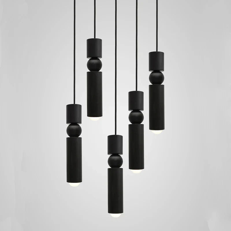 Modern Nordic Villa GU10 Pendant Lights Gold/Chrome/Black Metal Indoor Fixtures