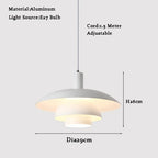 Metal Umbrellas LED Pendant Light: Modern Gradient Colourful UFO Design