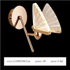 Butterfly LED Pendant Lamp: Modern Luxury Decor for Staircase, Bedroom, Aisle.