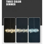 Modern Gold Crystal LED Chandelier for Dining Room & Bar Tables