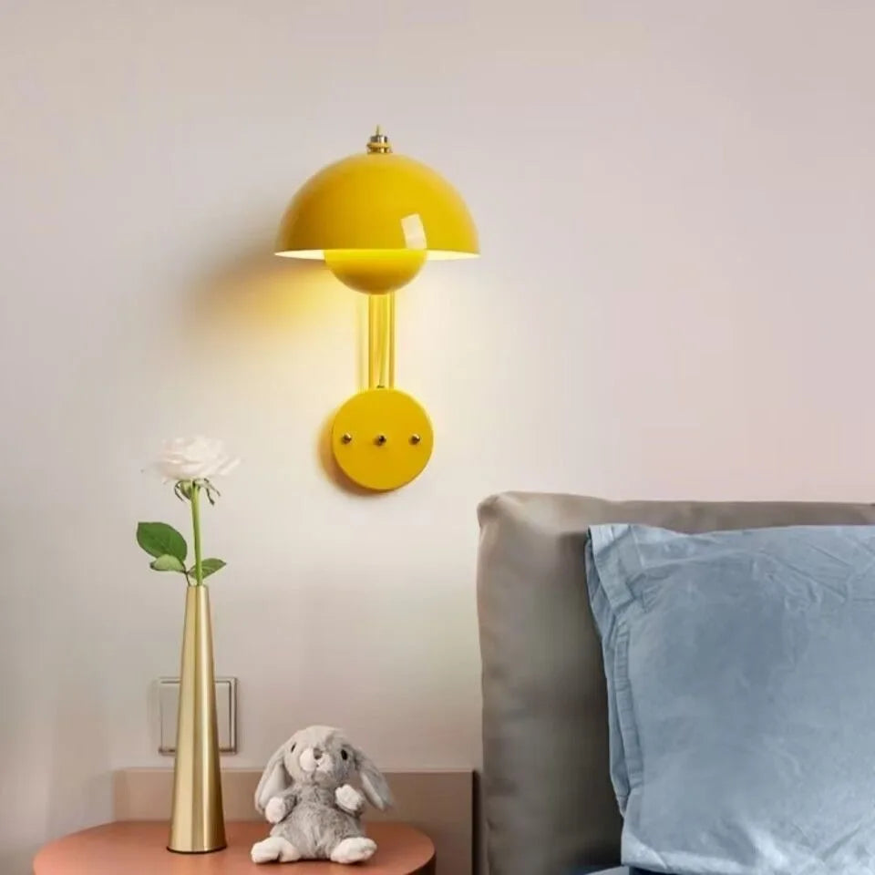 Colorful LED Bedside Wall Lamp for Bedroom Living Room Hotel Children Room