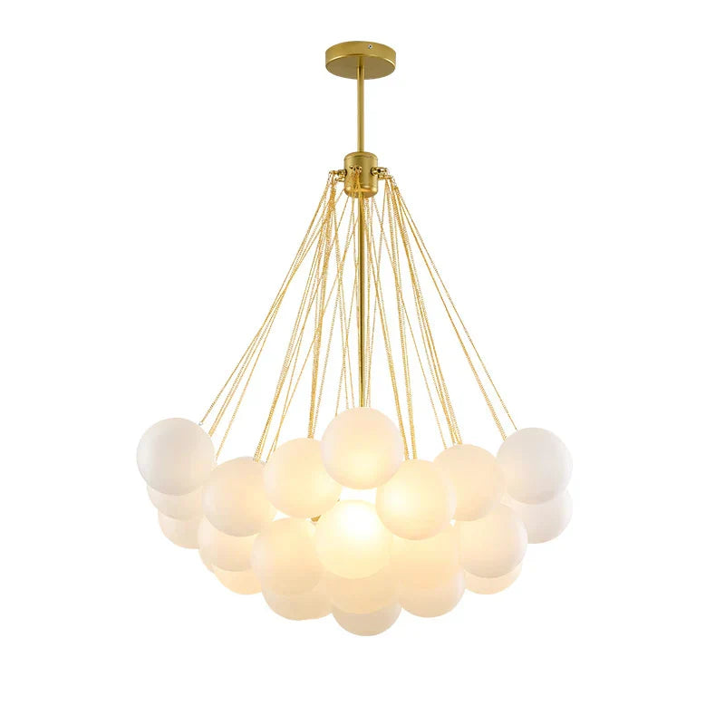 Modern Glass Ball Chandelier LED Pendant Light for Dining Living Room
