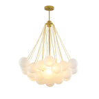 Modern Glass Ball Chandelier LED Pendant Light for Dining Living Room