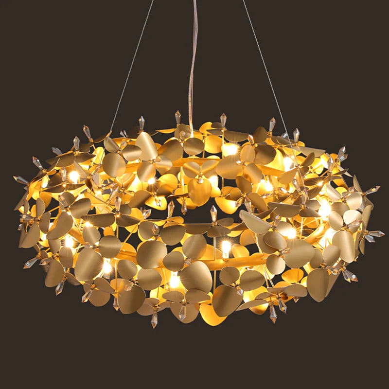 2024 Crystal Firefly Ceiling Chandelier For Home & Hotel Lighting