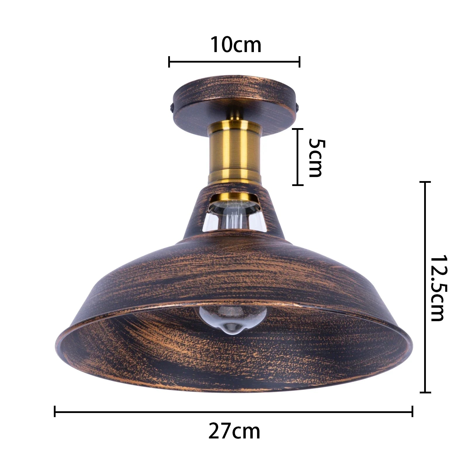 Vintage Industrial LED Metal Ceiling Chandelier Loft Decor E27 Light