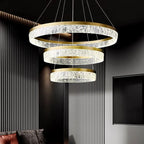 Luxury Nordic Chandelier Ring Ceiling Lamp for Modern Villa Living Room