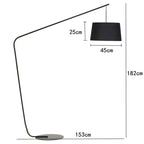 Black LED Floor Lamp for Living Room and Bedroom Decoration