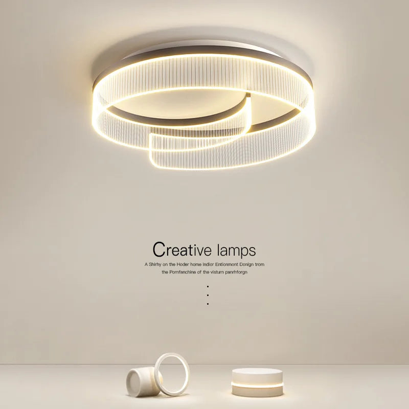 Round Led Ceiling Light: Stylish Acrylic Bedroom Lamp for Modern Lighting Solutions