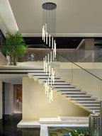 LED Staircase Chandelier for Home Hotel Hall Lighting