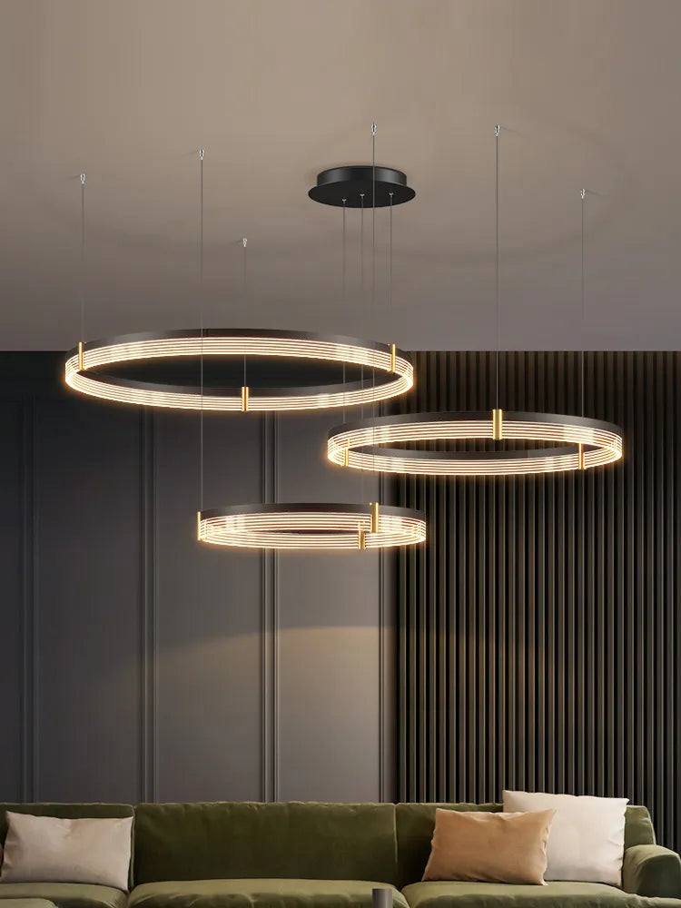 Simple Modern LED Chandelier - Luxury Nordic Design for Living Room, Bedroom, and Restaurant