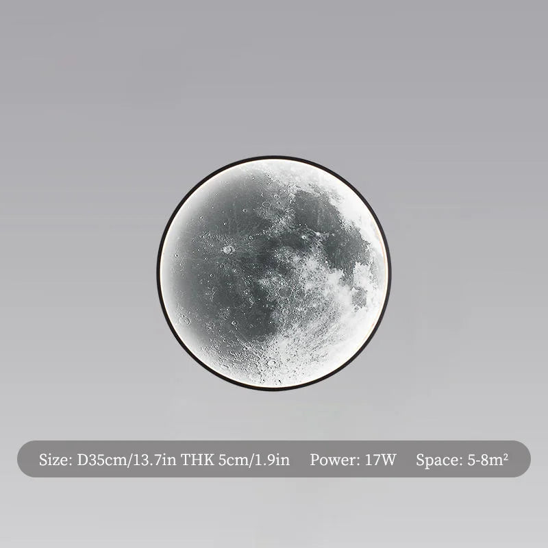 MoonGlow LED Wall Light for Bedroom & Living Room Decor