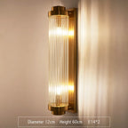 Crystal Wall Lamp: Elegant Golden LED Sconce for Bedroom, Living Room & Bathroom