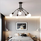 Nordic Wrought Iron Sputnik Ceiling Light Chandelier for Home Decor