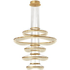 Acrylic Living Room Chandelier Pendant Light Fixture_LED Hanging Lamp