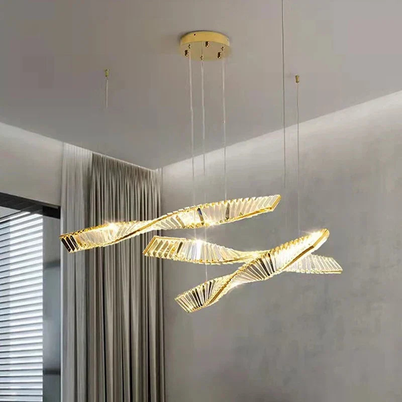 Luxury Irregular Crystal LED Ceiling Chandelier