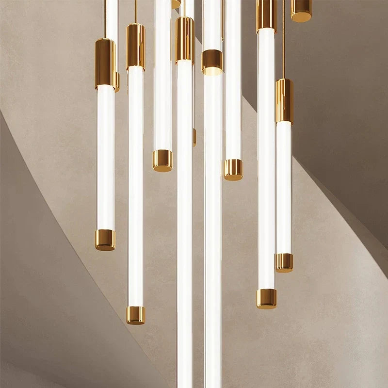 Elegant LED Chandelier for Staircase & Living Room Décor