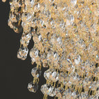 Golden Crystal Chandelier for Luxury Living & Dining Rooms