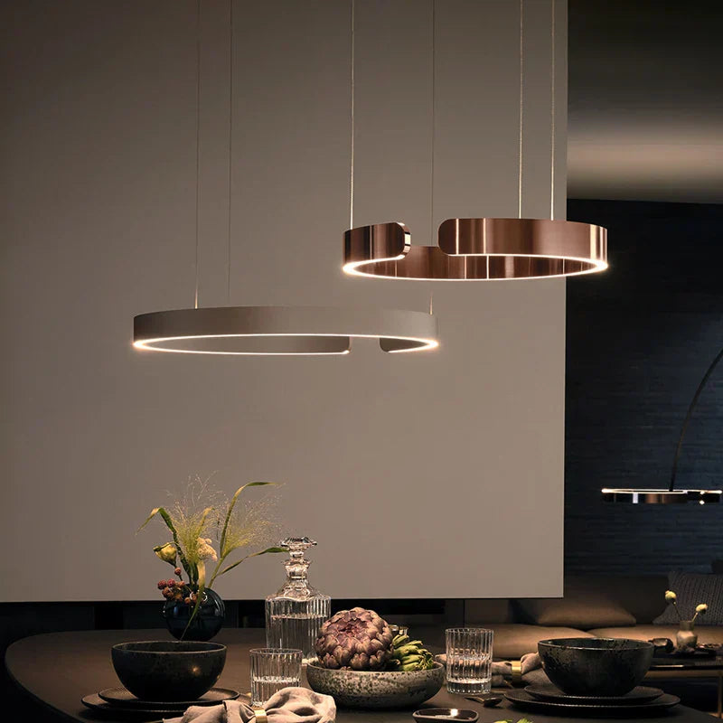 Modern Nordic Ring Chandelier LED Round Ceiling Light Pendant Lamps