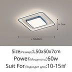 LED Ceiling Light with Remote Dimming for Modern Nordic Home Decor