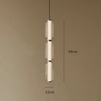 Glass Staircase Pendant Light: American Retro Minimalist Restaurant Foyer Artistic Lamp
