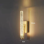 Crystal LED Wall Sconce: Modern Decorative Lighting for Corridor, Bedroom, and Living Room