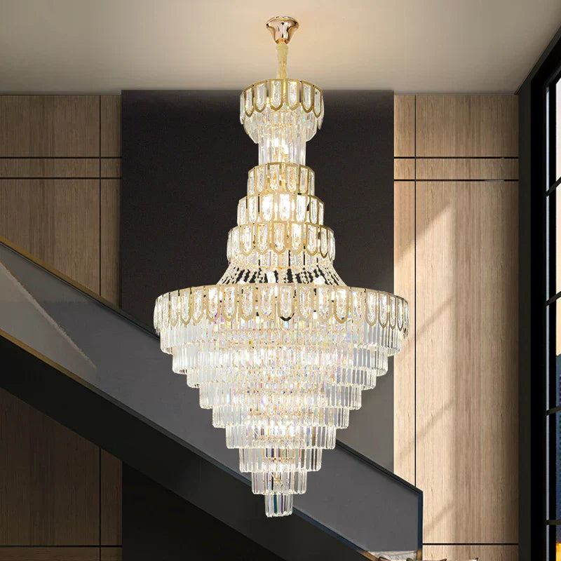 Elegant Crystal Chandelier for Luxury Living Room Decor