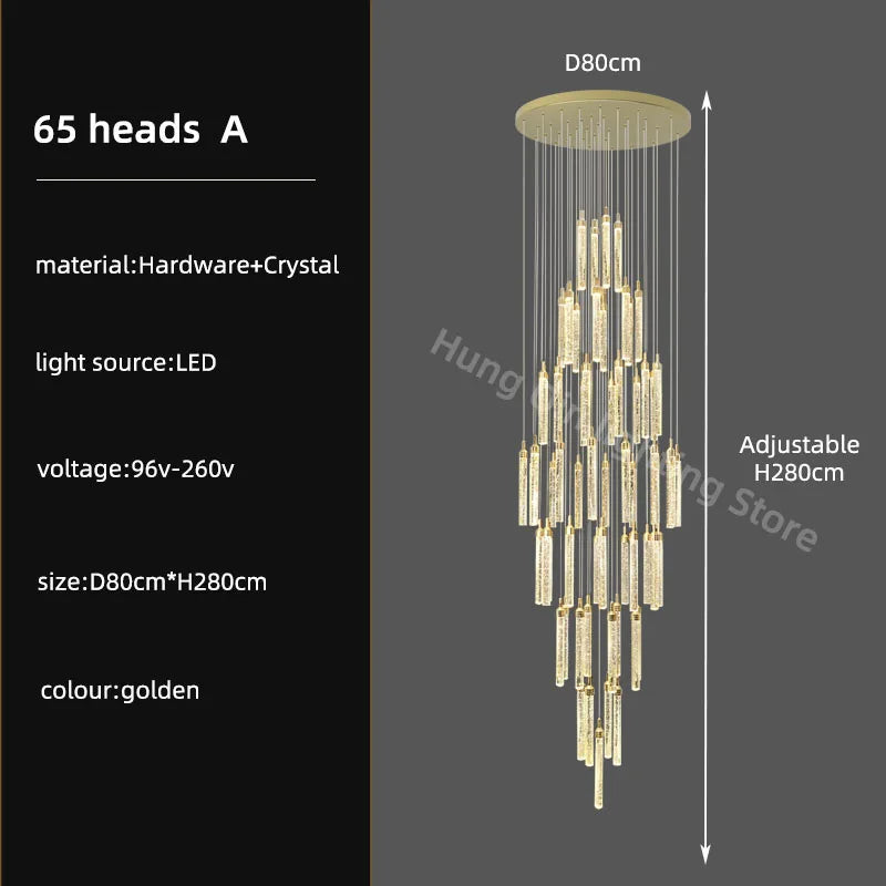Crystal Chandelier: Modern Luxury Pendant Lighting for Home Decor