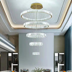 Crystal Chandelier: Modern Luxury Golden Lighting for Villa, Duplex Hall