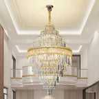 Elegant Crystal Chandelier: Modern European Lighting for Living, Dining & Bedroom
