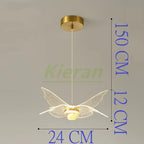 Butterfly LED Chandelier: Nordic Modern UFO Pendent Lamp for Home Decor