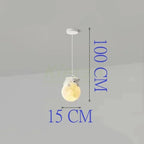 Nordic Moon LED Chandelier & Animal Wall Lamps for Modern Living Room & Bedroom