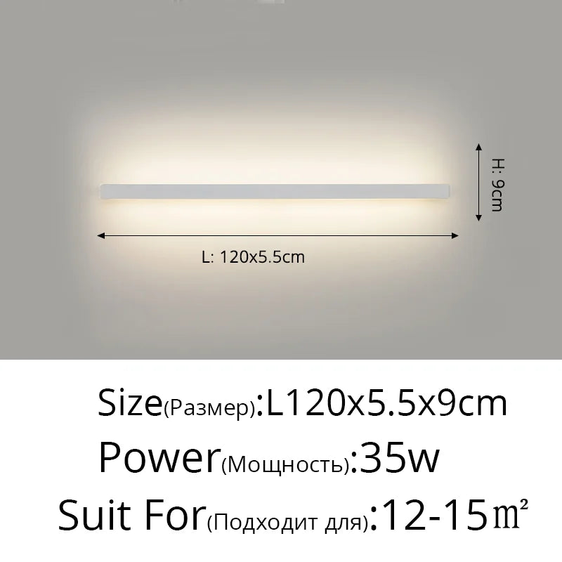 Acrylic LED Wall Lamps with Hooks for Bedroom Shelves & Background Wall Decor