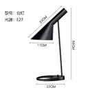 Scandinavian AJ Lamp Replica Floor Lamp Black White Bedroom Living Room
