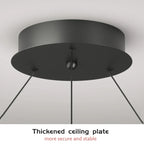 Spiral Aluminum LED Chandelier for Kitchen Dining Bedroom Suspension Luminaire