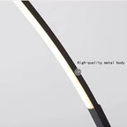 Arc LED Floor Lamp with Remote Control - Nordic Minimalist Design