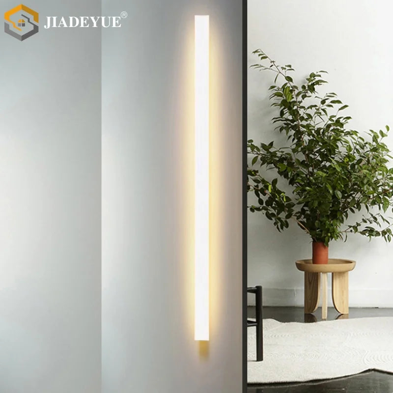 LED Waterproof Garden Wall Lamp, White Strip, Outdoor IP65 Lighting