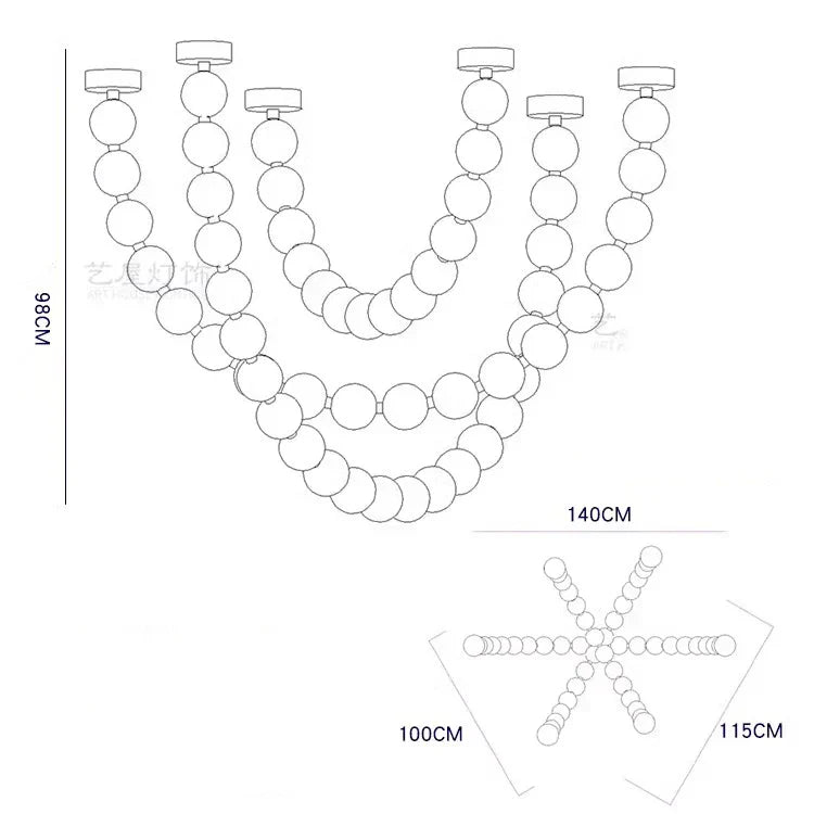 Contemporary LED Pendant Chandeliers for Living and Dining Room