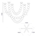 Contemporary LED Pendant Chandeliers for Living and Dining Room