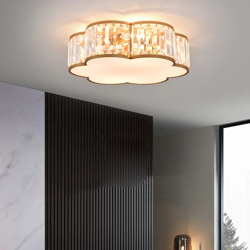 Luxury Crystal Ceiling Lights LED Chandeliers for Living Room Bedroom Lighting
