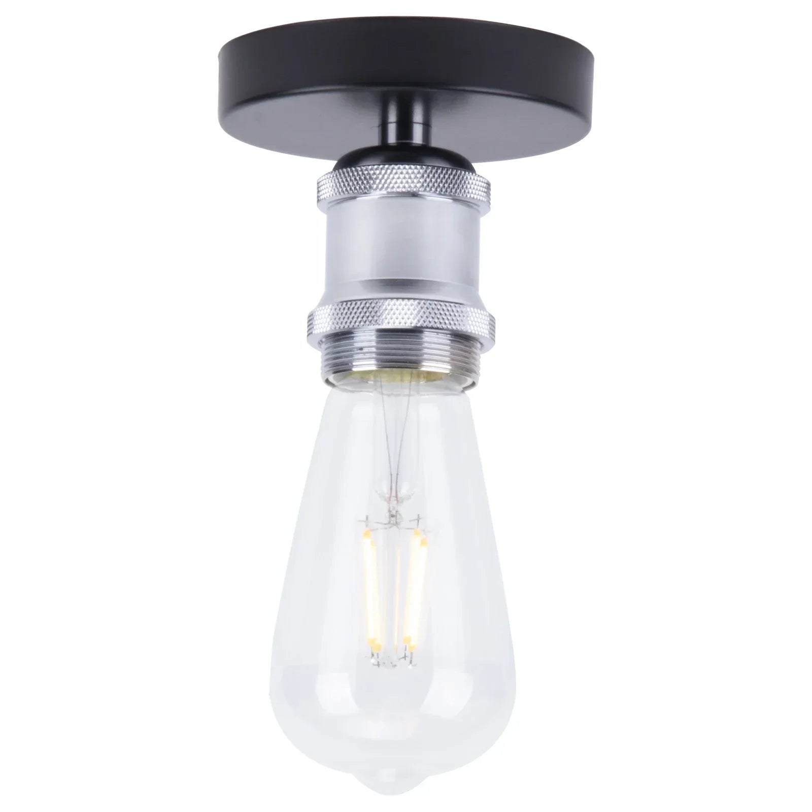 Retro Industrial Ceiling Light: Vintage LED E27 Wall Lamp for Home Living Room