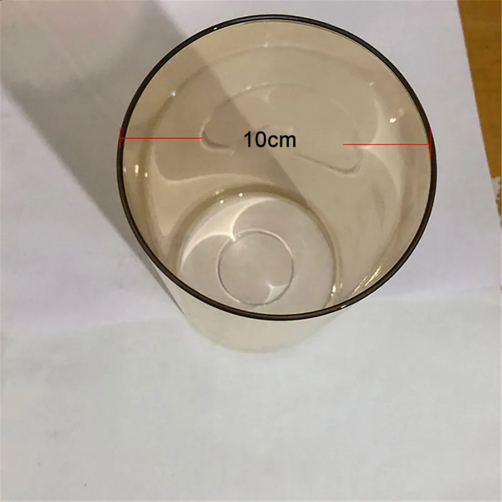 Tea Color Glass Lamp Shade for Chandelier, D10xH20cm, Cylinder Shape