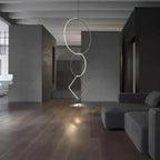 Minimalistic Pendant Light - Designer Ring Lamp for Office, Living Room, Bedroom