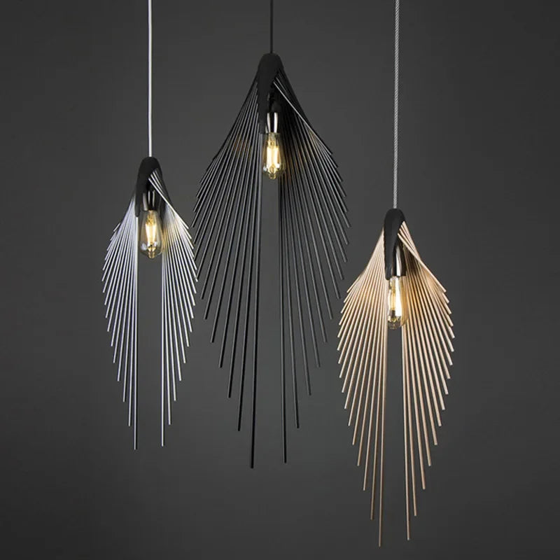 Designer Flying Wing Shape LED Chandeliers | Modern Living Room Pendant Lamps