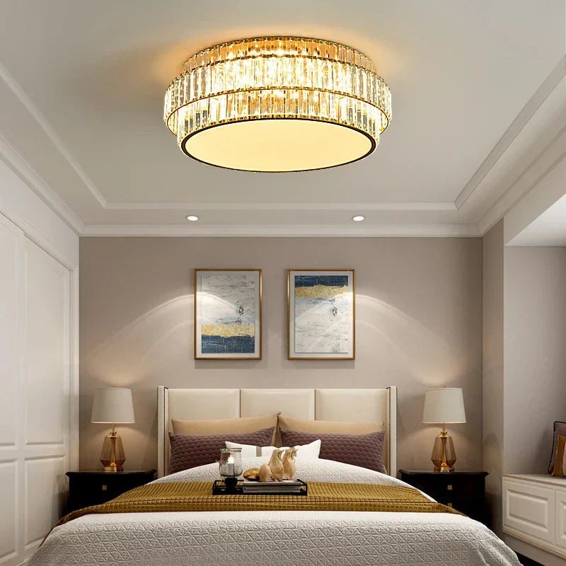 Crystal LED Ceiling Lamp for Living Room Bedroom Study