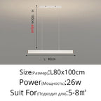 Nordic Minimalist LED Chandelier: Modern Aluminum Copper Pendant Lamp for Home Decor