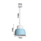 Blue Nordic Pendant Lights E27 Modern Hanging Lamps for Living Dining Kitchen