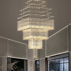 Modern Crystal Ceiling Chandelier for Living Room Staircase Pendant Light