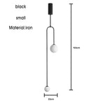 Black & Gold Minimalist Iron Chandelier - Modern Nordic Design Lighting