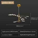 Fireworks LED Chandelier Light for Indoor Living Dining Bedroom Hall Decor